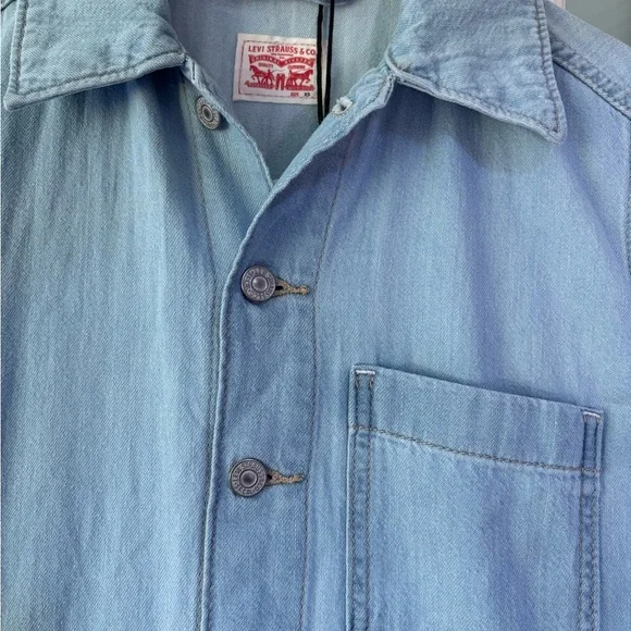 NWT Levi's Light Wash HERITAGE ROMPER |  XS - Picture 6 of 10